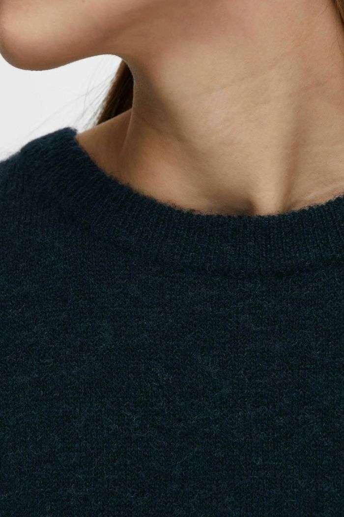 Lili Knit pull over, Dark Saphire - Collected